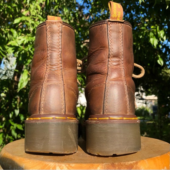 Rare Dr. Martens Brown Platform Boots - Picture 3 of 15